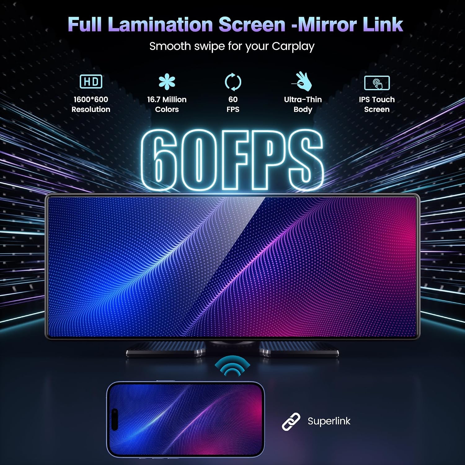 26 Wireless CarPlay Screen Upgrade Display for Cars Android Auto AutoPlay