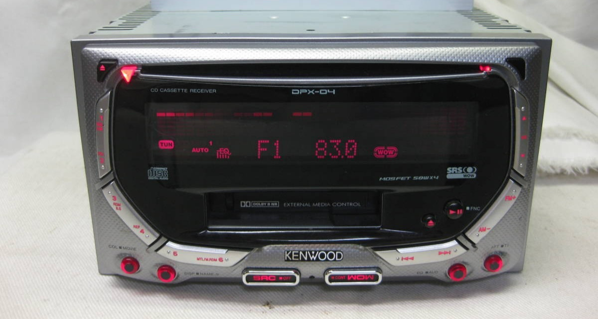 KENWOOD DPX-04U 2DIN Car Audio System Player CD Cassette FM/AM Receiver Tuner
