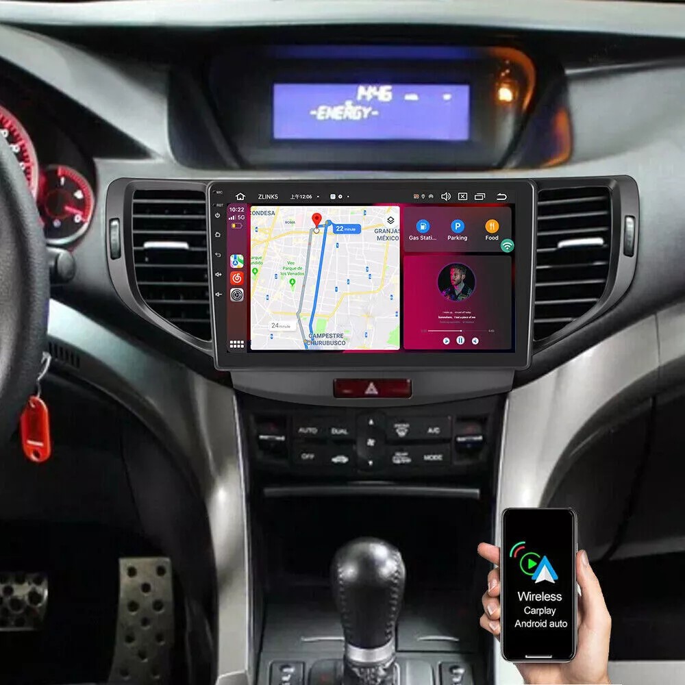 9″ 64GB Apple Carplay Android Auto GPS Car Stereo Radio For Acura TSX 2009-2014