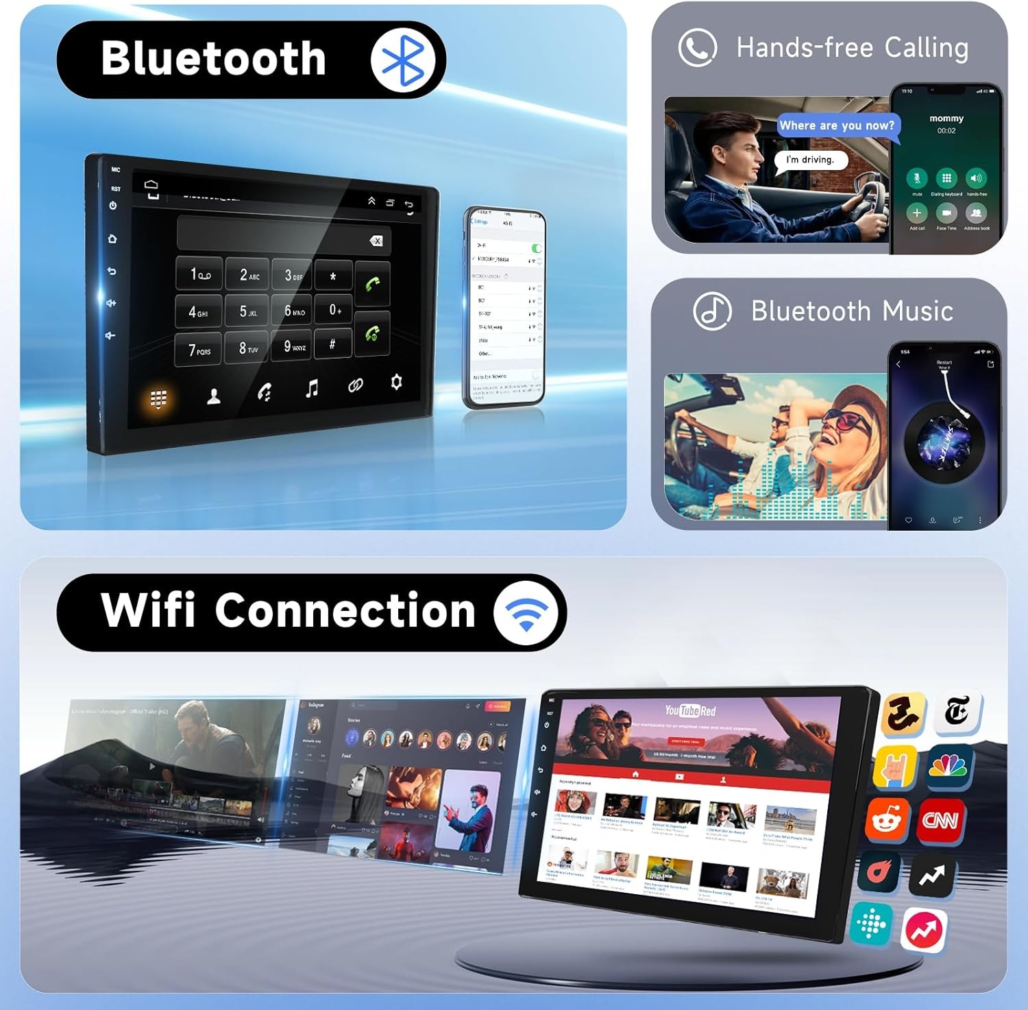 64G Screen Android 13 Car Radio GPS For Chevrolet Silverado GMC Sierra 2014-2018