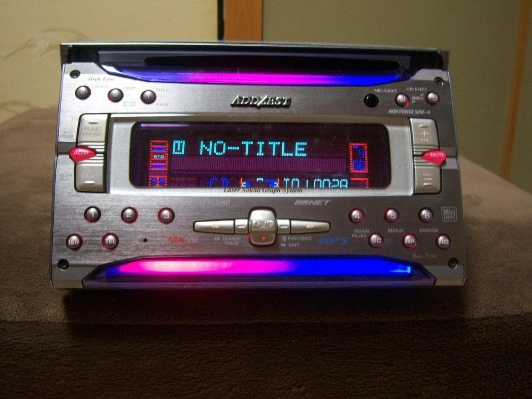 ADDZEST DMZ815MP Car Audio CD MD MP3 Player 2DIN CeNET 50W-4 Laser Sound Tested