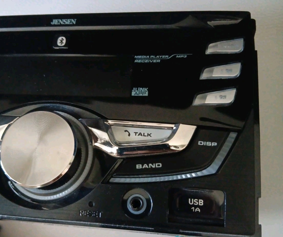 Jensen MPR420 7 Character LCD Double DIN Car Stereo Media Player MP3