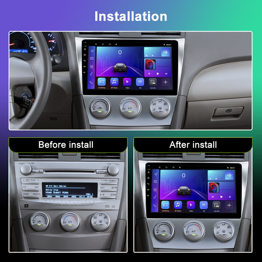 10.1” Carplay For Toyota Camry 2006-2011 Android 13.0 Car Stereo Radio GPS Navi