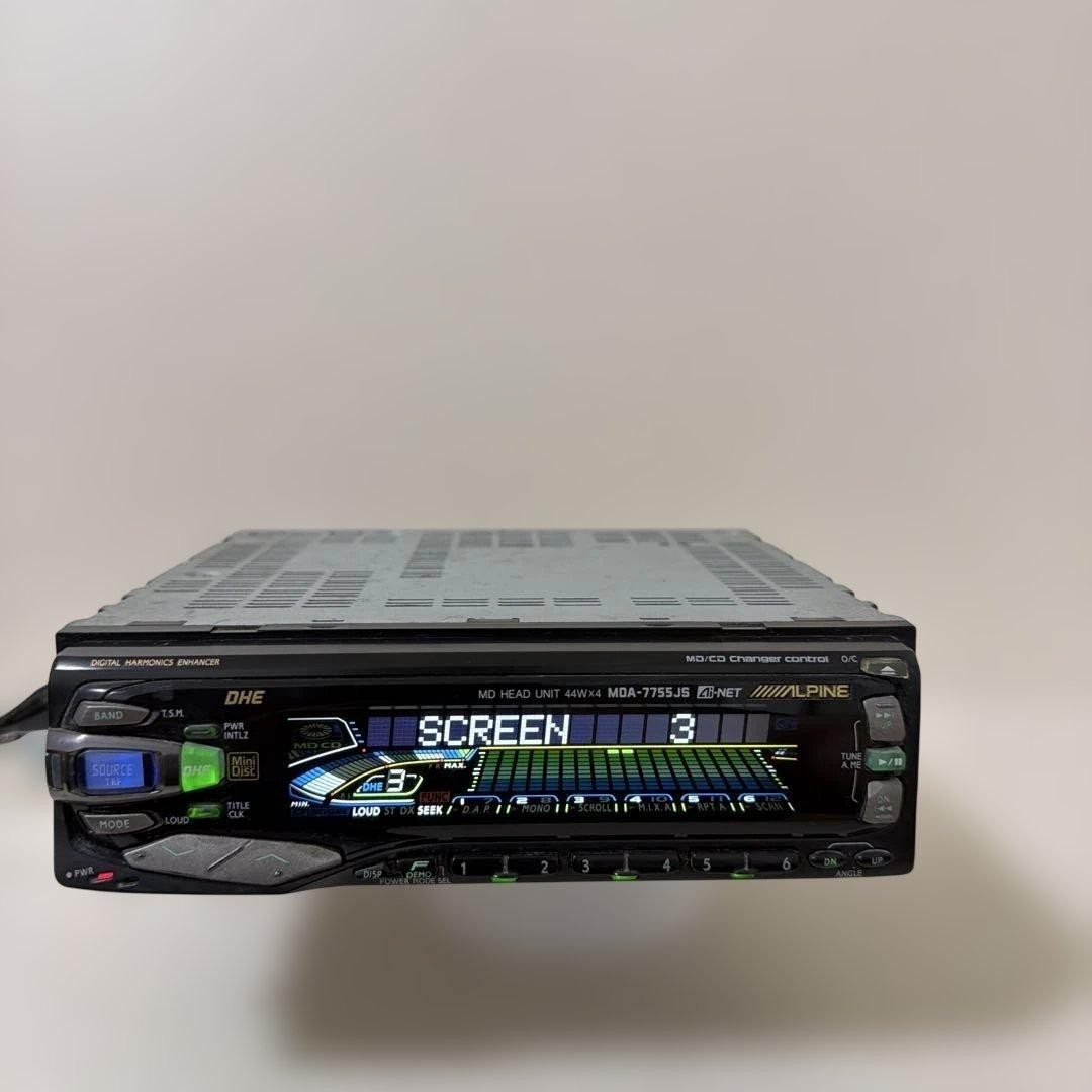 ALPINE MDA-7755JS MD Player Car Audio Head Unit Tested