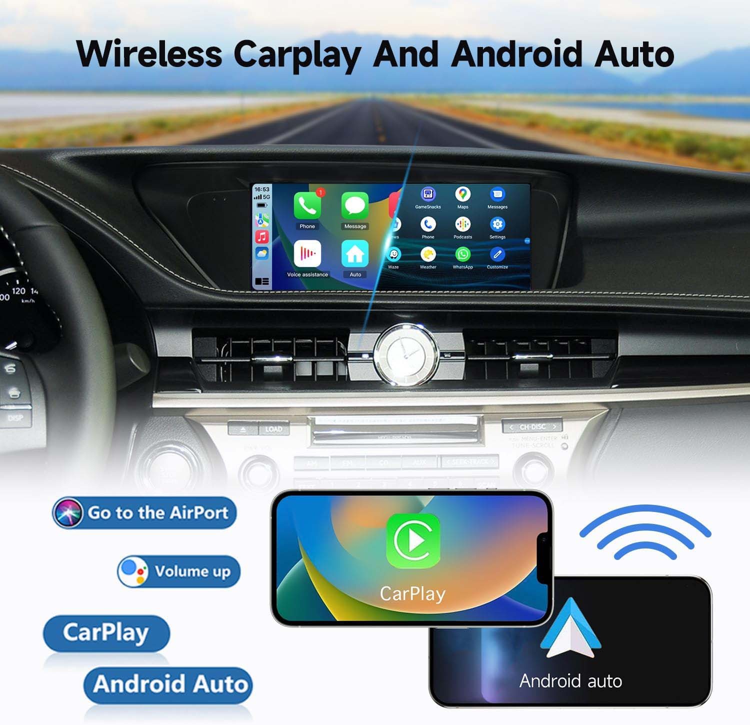 10.25″ For Lexus ES 2013-2017 Android Car Radio Stereo GPS Navi Carplay 8G+64GB