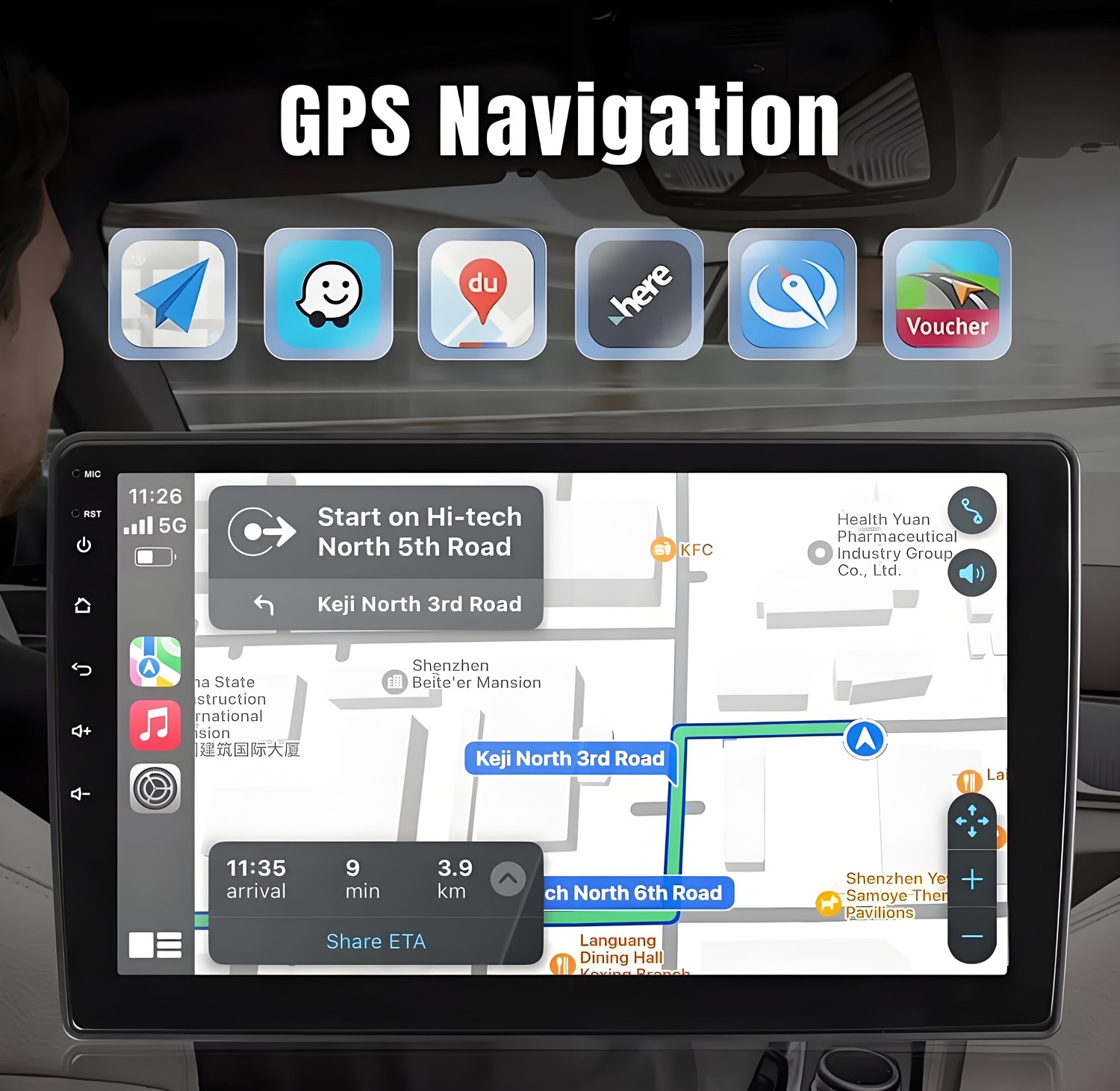JBL Apple Carplay For Toyota Tacoma 2005-2013 Android Car Stereo Radio Head Unit