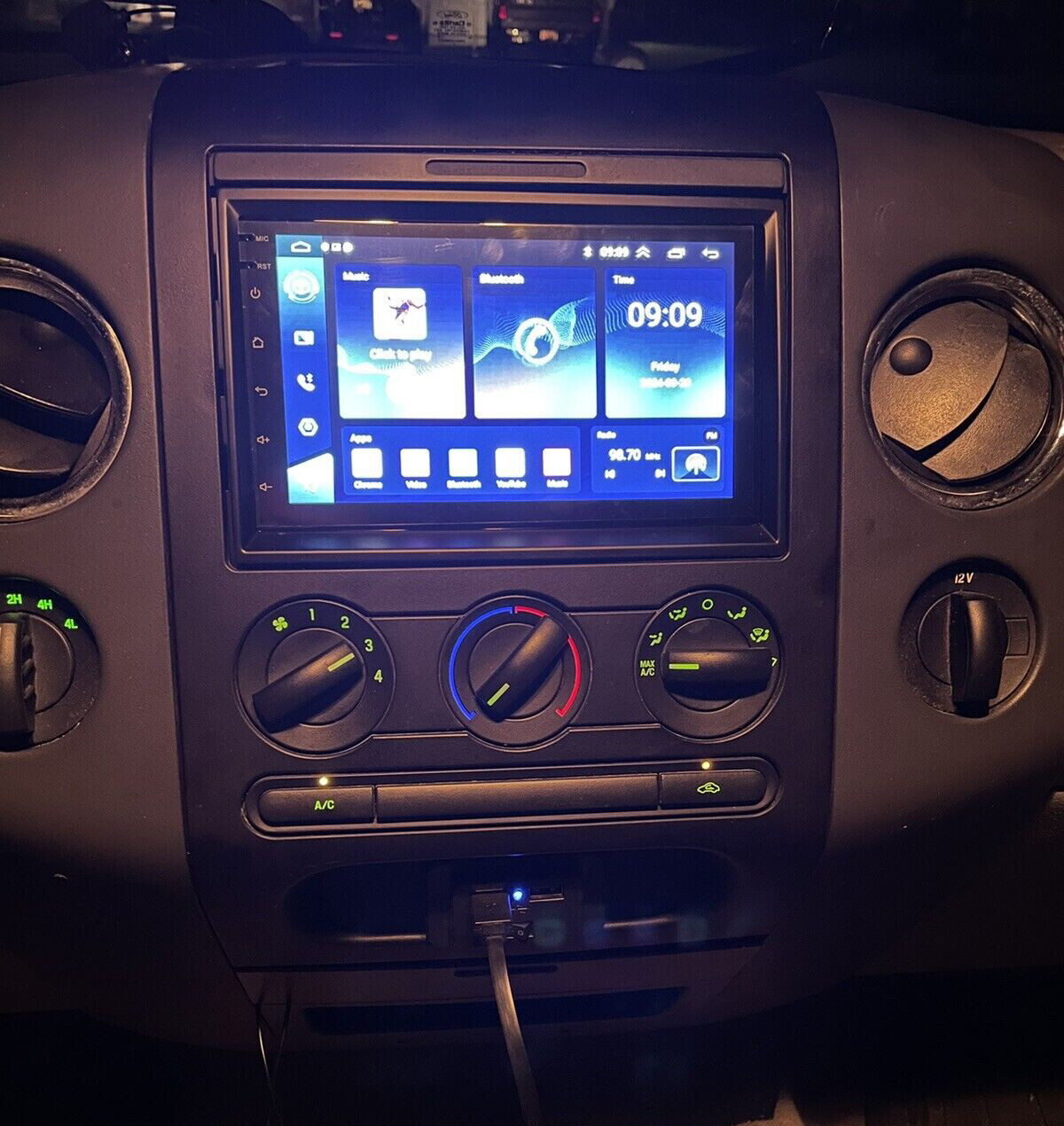For Ford F-150 2004-2008 Radio Upgrade to Wireless CarPlay Android Auto 7″Screen