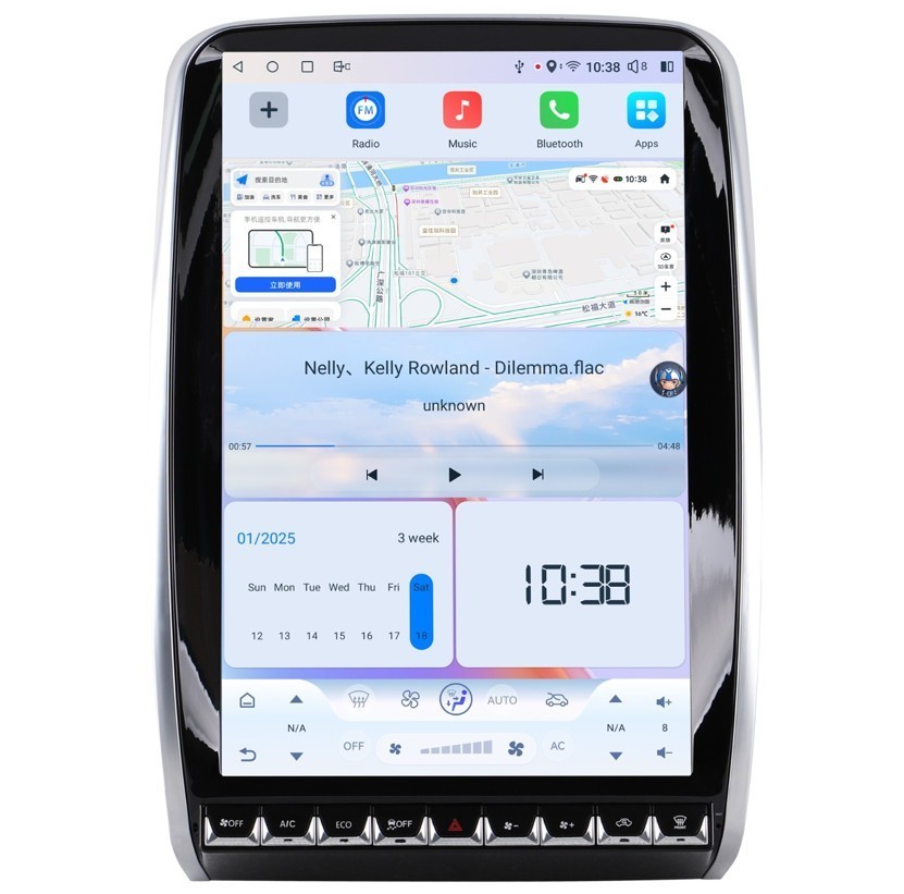 14.5″ Tesla Screen Car Radio GPS Navigation Android For Dodge Durango 2014-2020