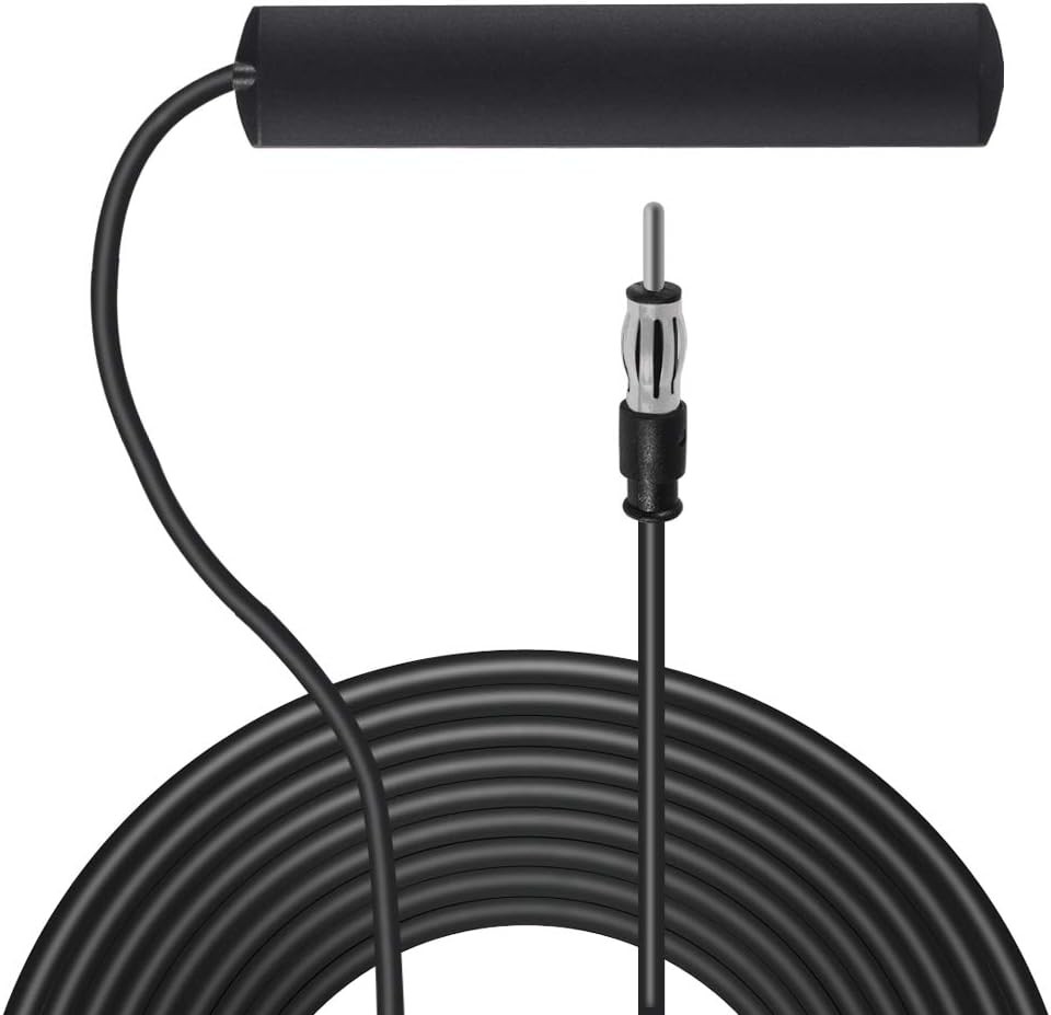 Universal Radio Antenna AM FM Hidden Windshield Adhesive Mount