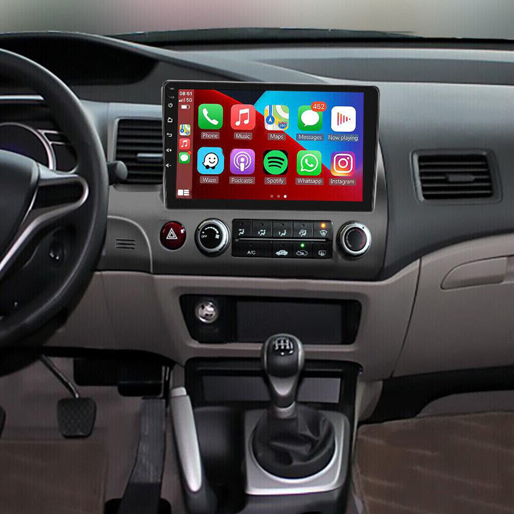 Car Stereo Radio GPS WiFi Android 12.0 Apple CarPlay For Honda Civic 2006-2011