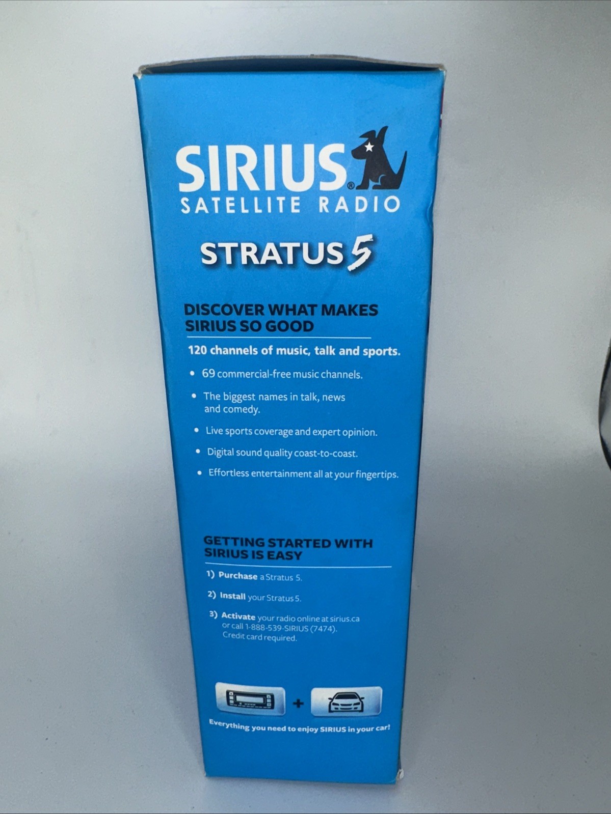 SIRIUS Stratus 5 Satellite Radio Vehicle Kit SV5TK1 – Brand New Factory Sealed