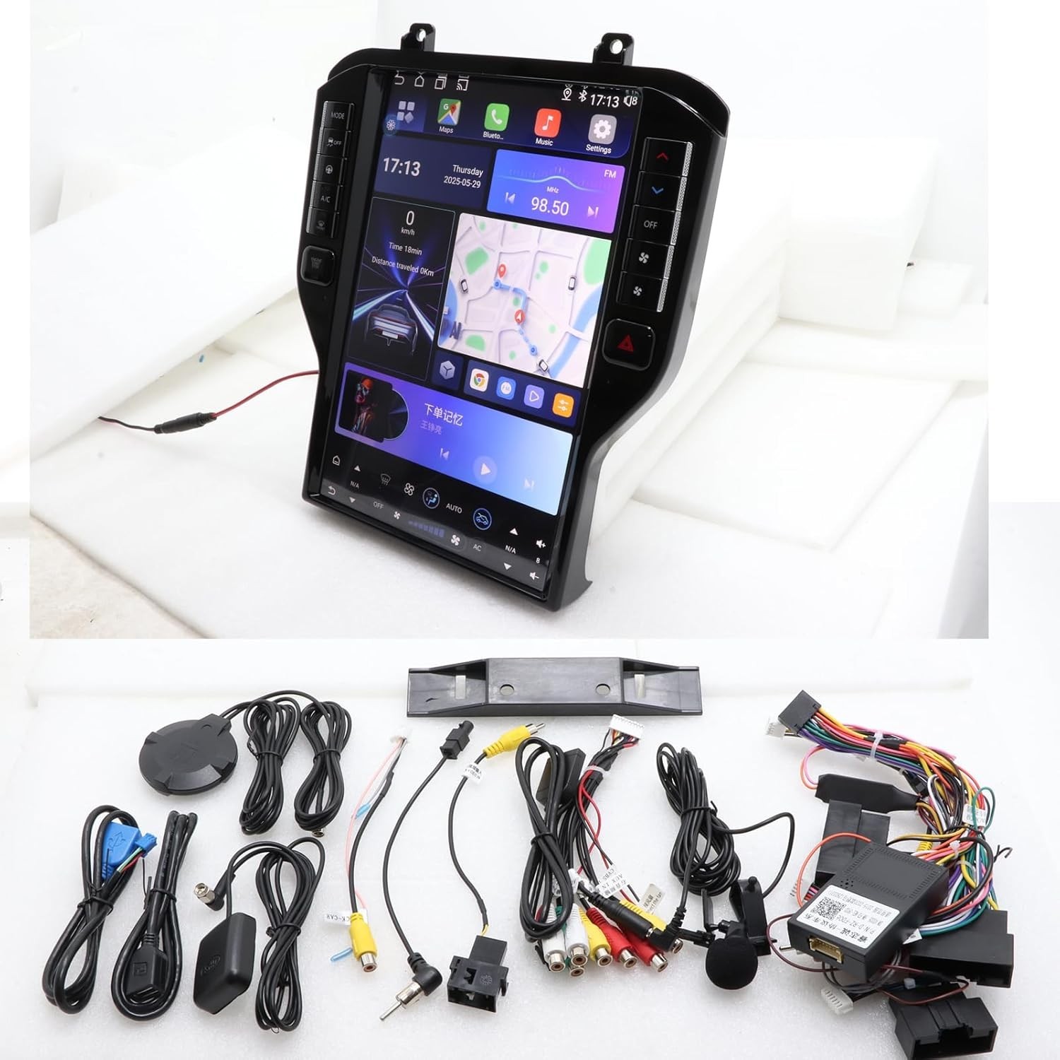 8G+128G Car Stereo for Ford Mustang 2015-2021 Apple CarPlay Android 13 Car Radio