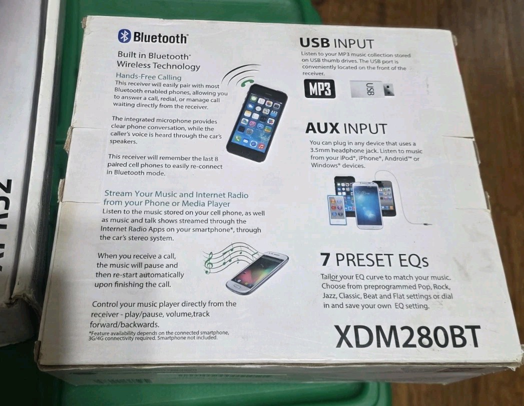 Duel car amplifier and cd receiver bluetooth
