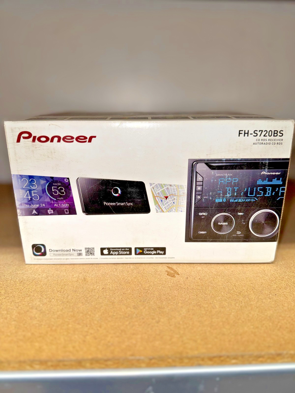 Pioneer FH-S720BS Double DIN Bluetooth Car Stereo | USB AUX Spotify SiriusXM Rea