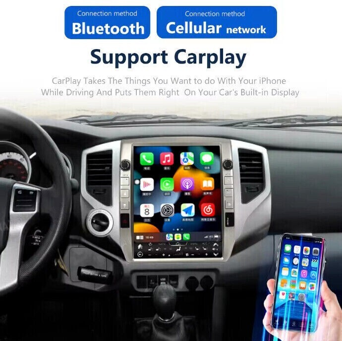 12.1″Car Stereo Radio Android Navigation GPS 4+64GB For Toyota Tacoma 2005~2015