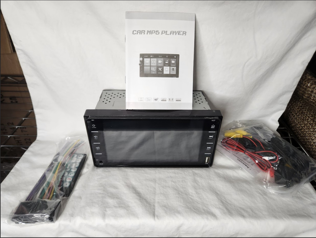 7″ Single 1 DIN Car Stereo Touch Screen Radio Bluetooth MP5 Player USB