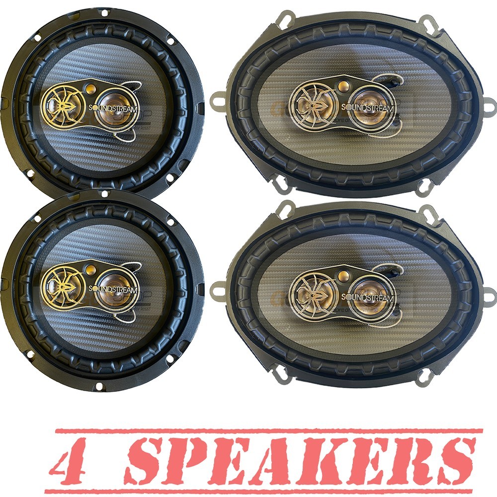 Single DIN CD Player AM/FM Car Stereo & 4 Speakers for 1987-1993 Ford Mustang
