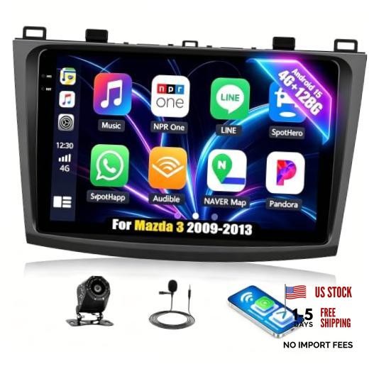 [4G+128G ]Android 15 for Mazda 3 2009 2010 2011 2012 2013 Car Stereo P1-4+128G