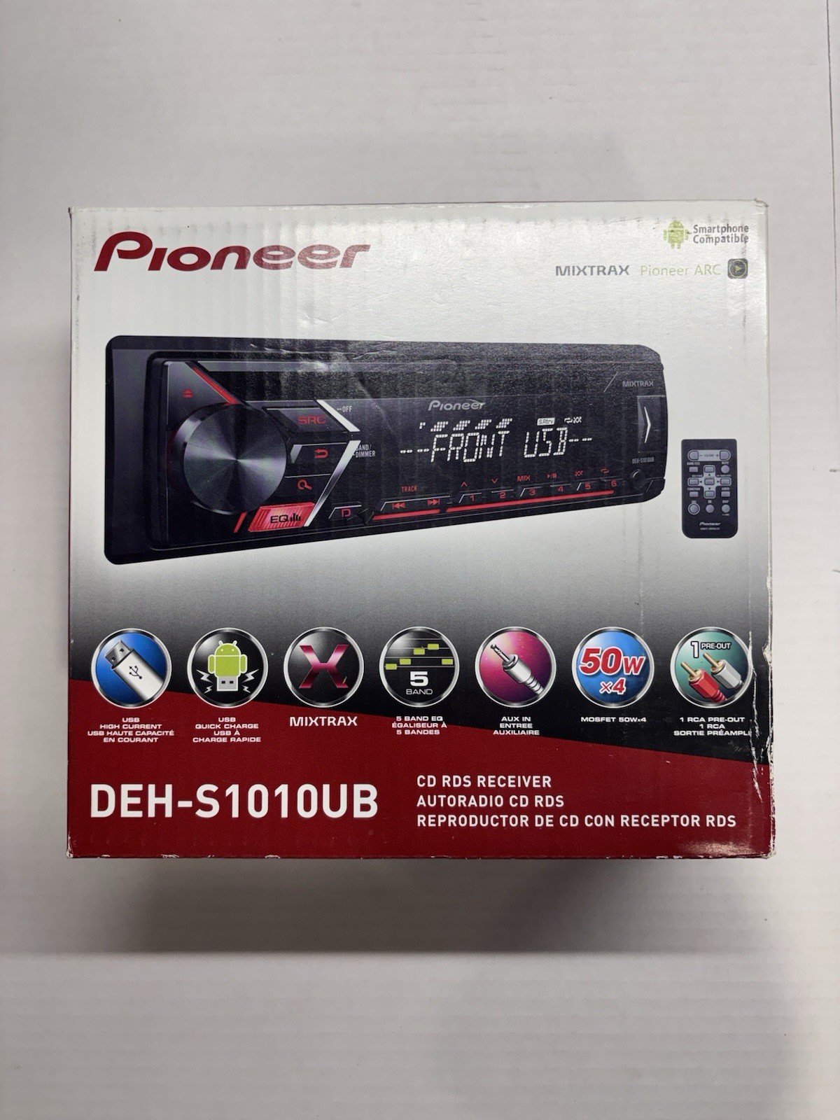 New in box Pioneer DEH-S1010UB Autoradio CD RDS Smartphone Compatible Car Receiv