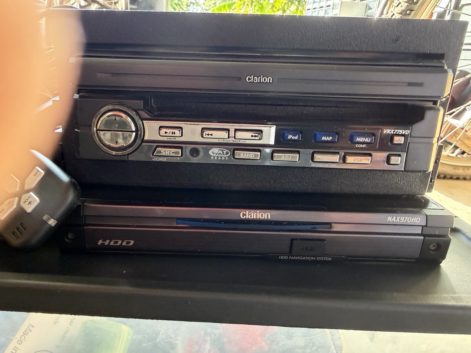 Clarion VRX775VD 2 DIN In-Dash CD Player Car Stereo w/ Remote & HDD Navigation