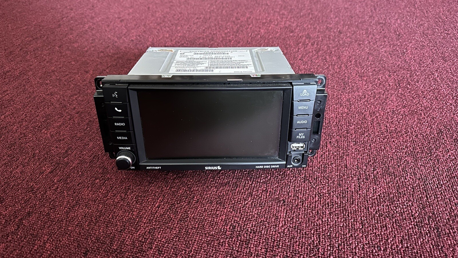 CHRYSLER SIRIUS ANTITHEFT AM/FM SAT Radio CD Player Receiver (Not Tested)