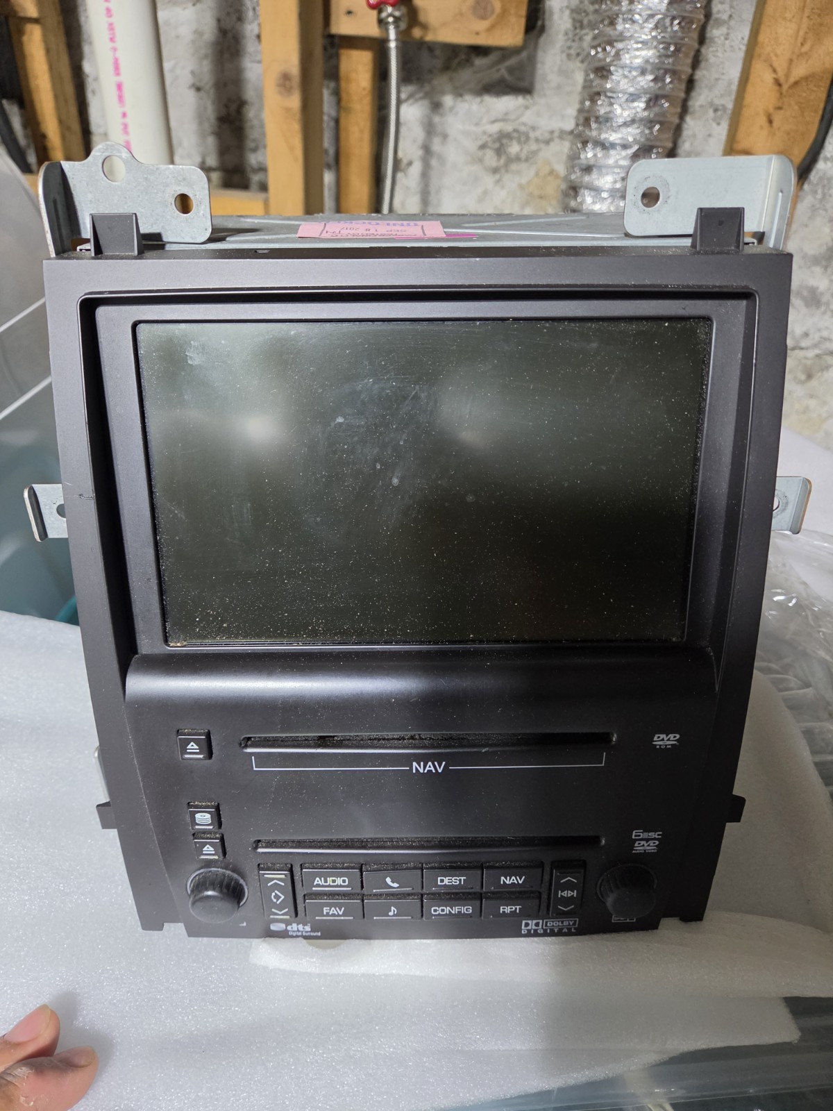 GM 20815326 2 DIN Navigation DVD Radio Head Unit Dolby Digital DTS cadilac ESC
