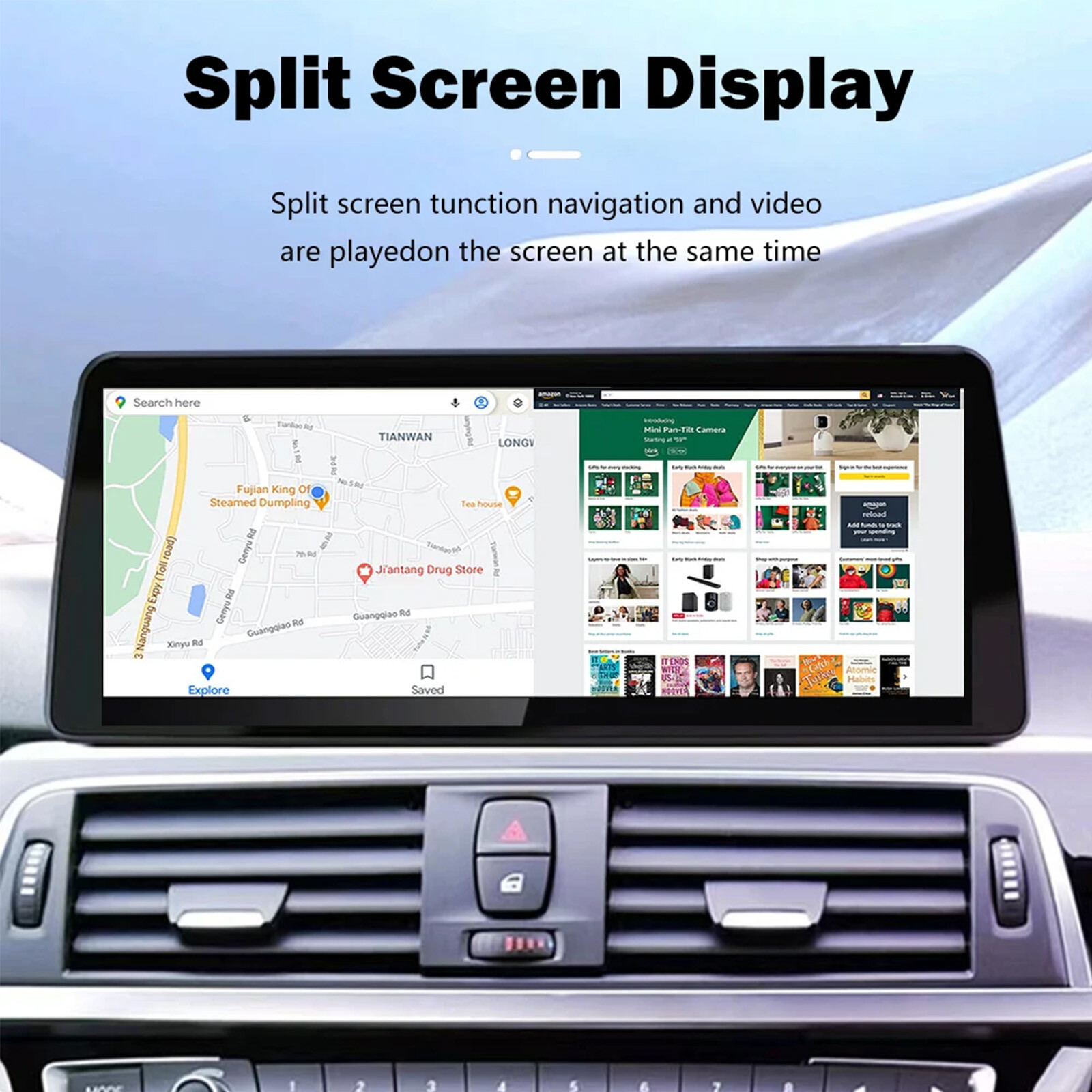 12.3” Car Radio Stereo Android GPS Carplay For BMW 5 Series E60 2004-2009 CCC