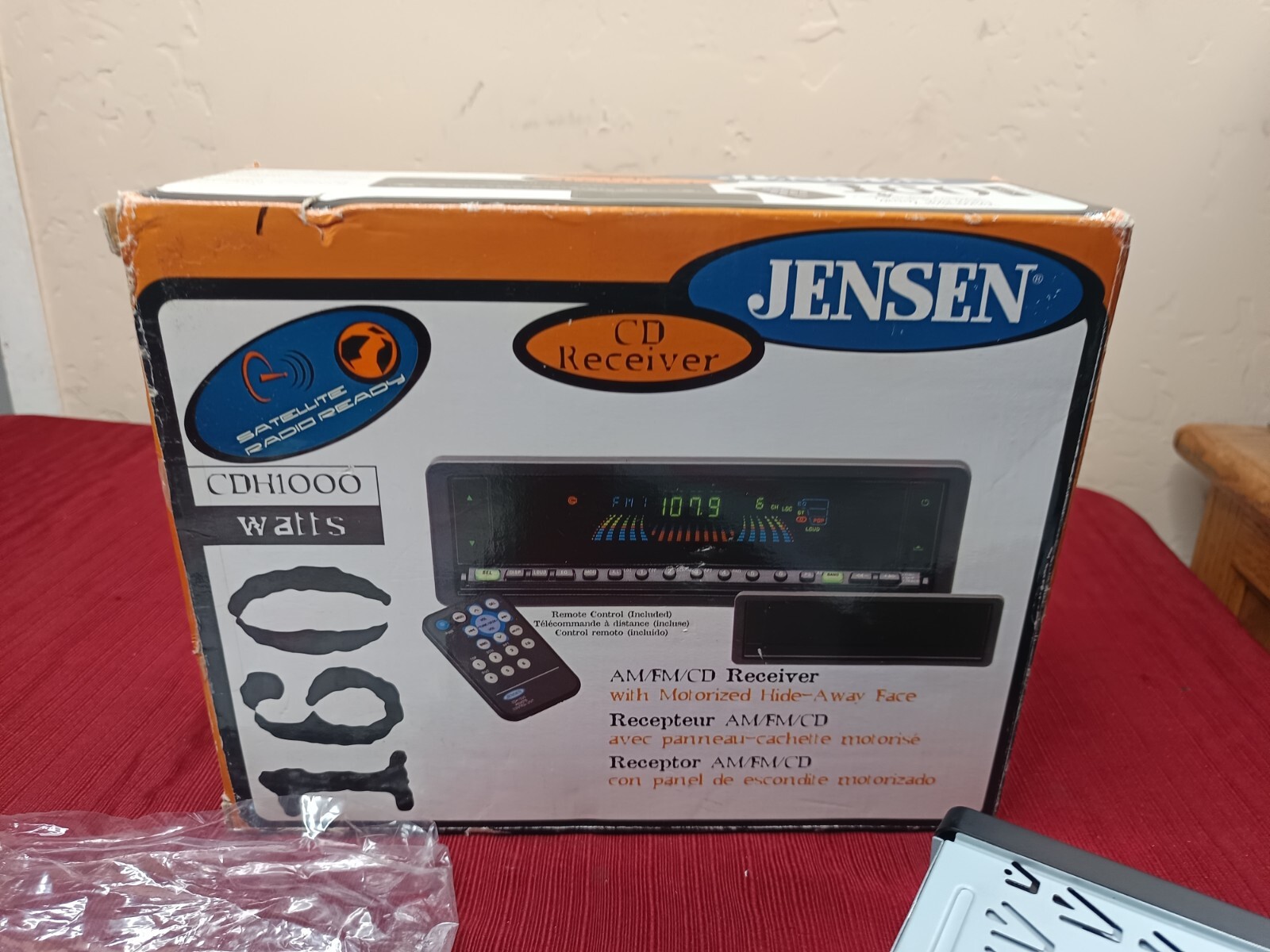 Jensen CDH1000 CD Receiver Car Stereo 160W NEW OPEN BOX, HAD SCREEN ISSUE – READ