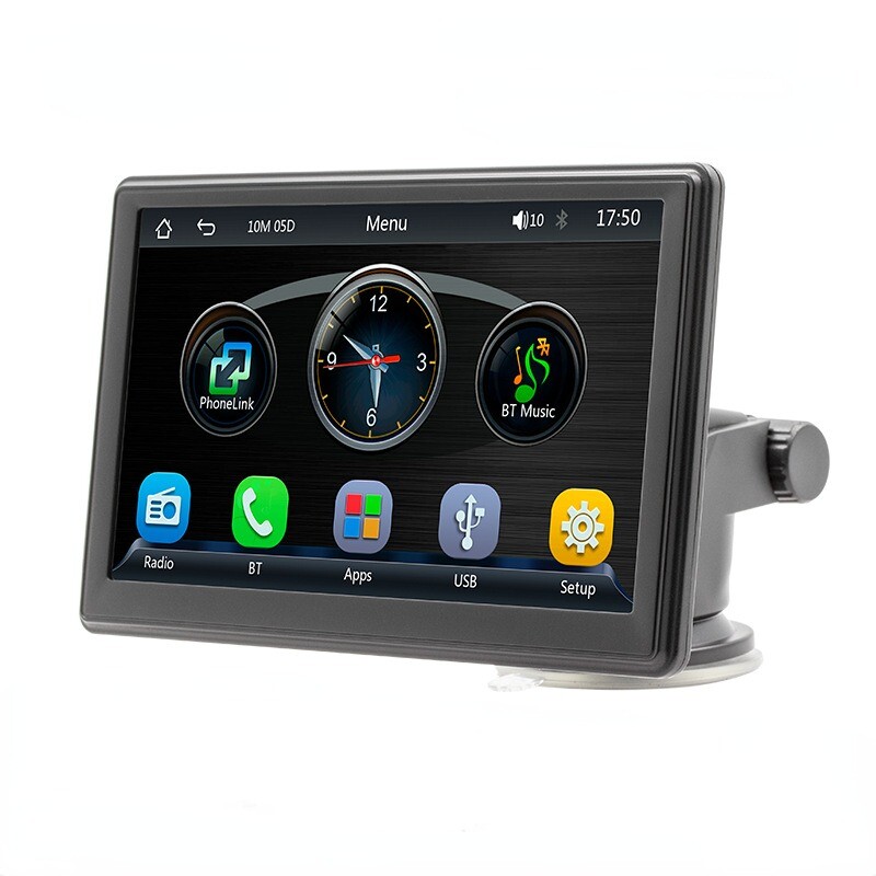 7 Inch Portable Wireless Carplay Car MP5 Player Multimedia Bluetooth Card Host