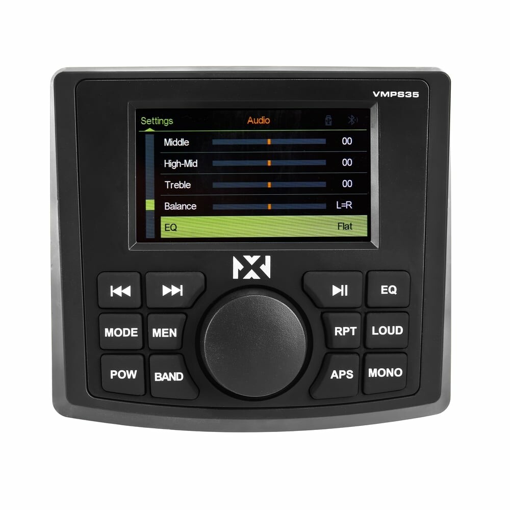 NVX VMPS35 | ATV/UTV/Marine Water-resistant 3″ Video Stereo with Remotes