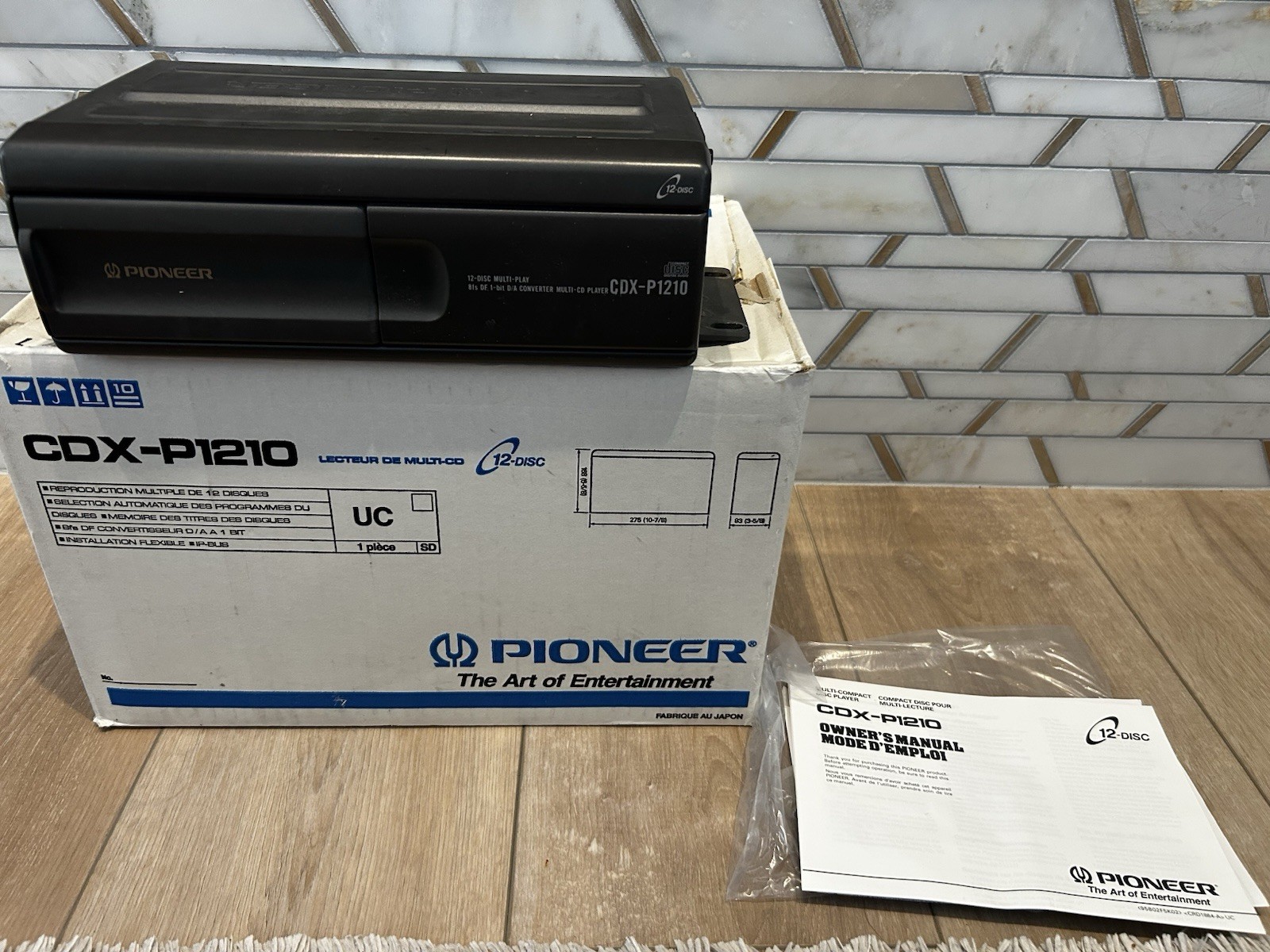 PIONEER 12 CD-Changer Disc Multiplayer CDX-P1210 In Box