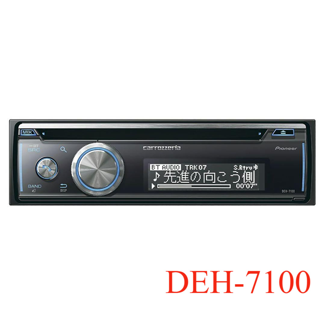 Pioneer Carrozzeria DEH-7100 1DIN Car Audio CD USB Bluetooth Brand New Japan