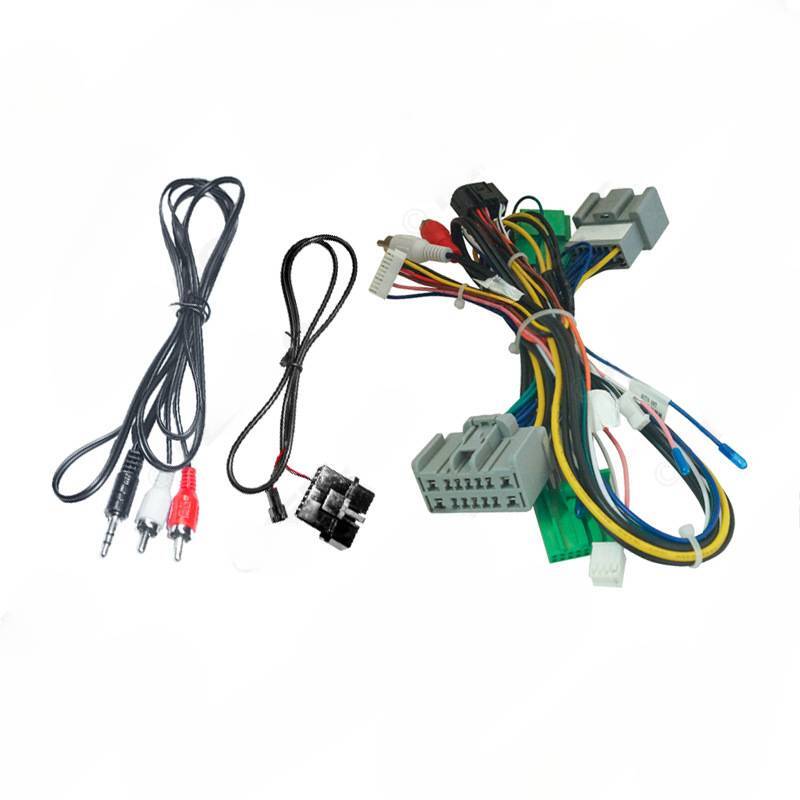 for Land Rover Android navigation power cord, audio 16P cable+protocol box