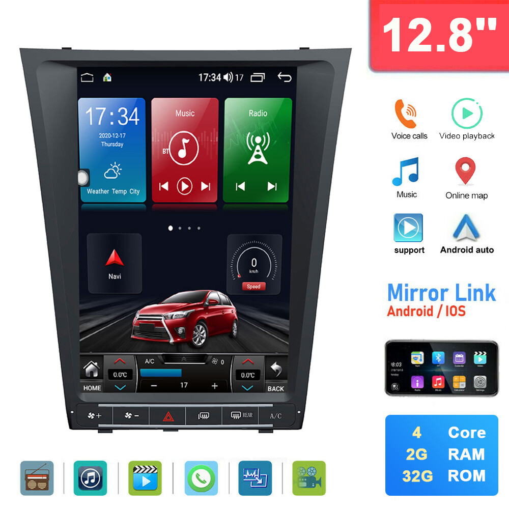 For Lexus GS GS300 GS350 GS400 430 460 Car Stereo Radio Player GPS Android 2+32G