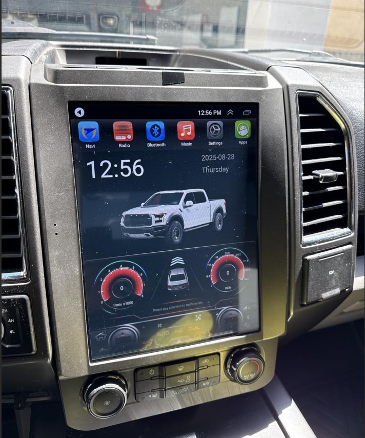12.1″ Android CarPlay Car Radio Stereo Tesla Style 2+32G For Ford F150 2016-2021