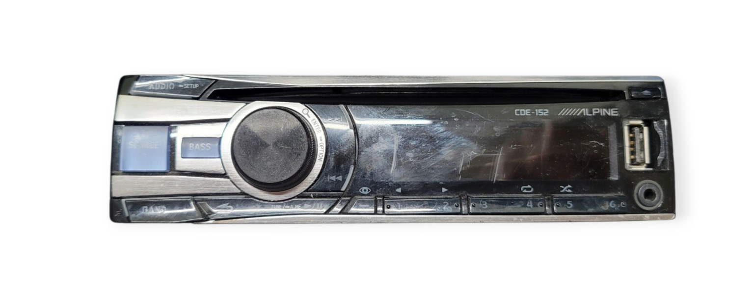 ALPINE CDE-152 Bluetooth Car Audio Stereo in Dash CD Player AUX FACEPLATE ONLY