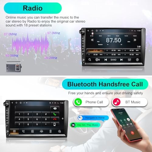 2025 9 Inch Universal Android Car Stereo Radio GPS Navigation HD Screen