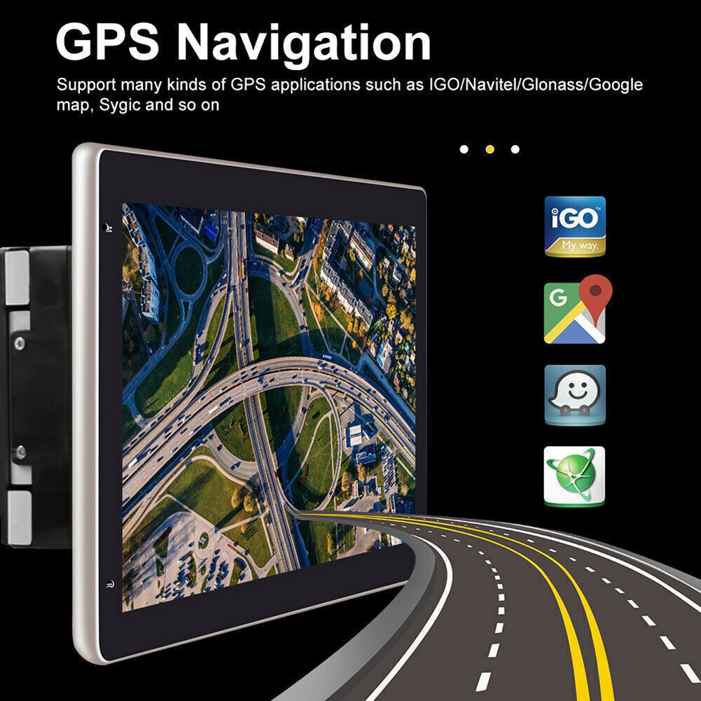 10.1″ Rotatable Double 2 Din Car Stereo Radio Android 13.0 GPS Navi WiFi 2+32G