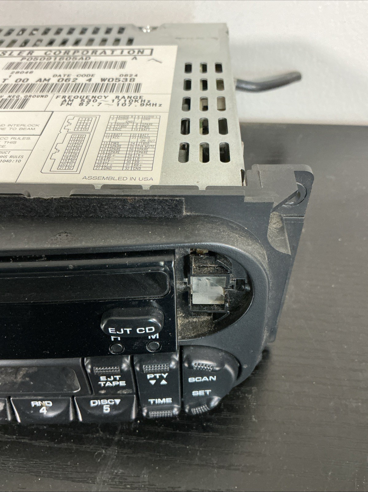 02-09 DODGE Caravan Dakota Ram CHRYSLER Town&Country Radio CD Player OEM Working
