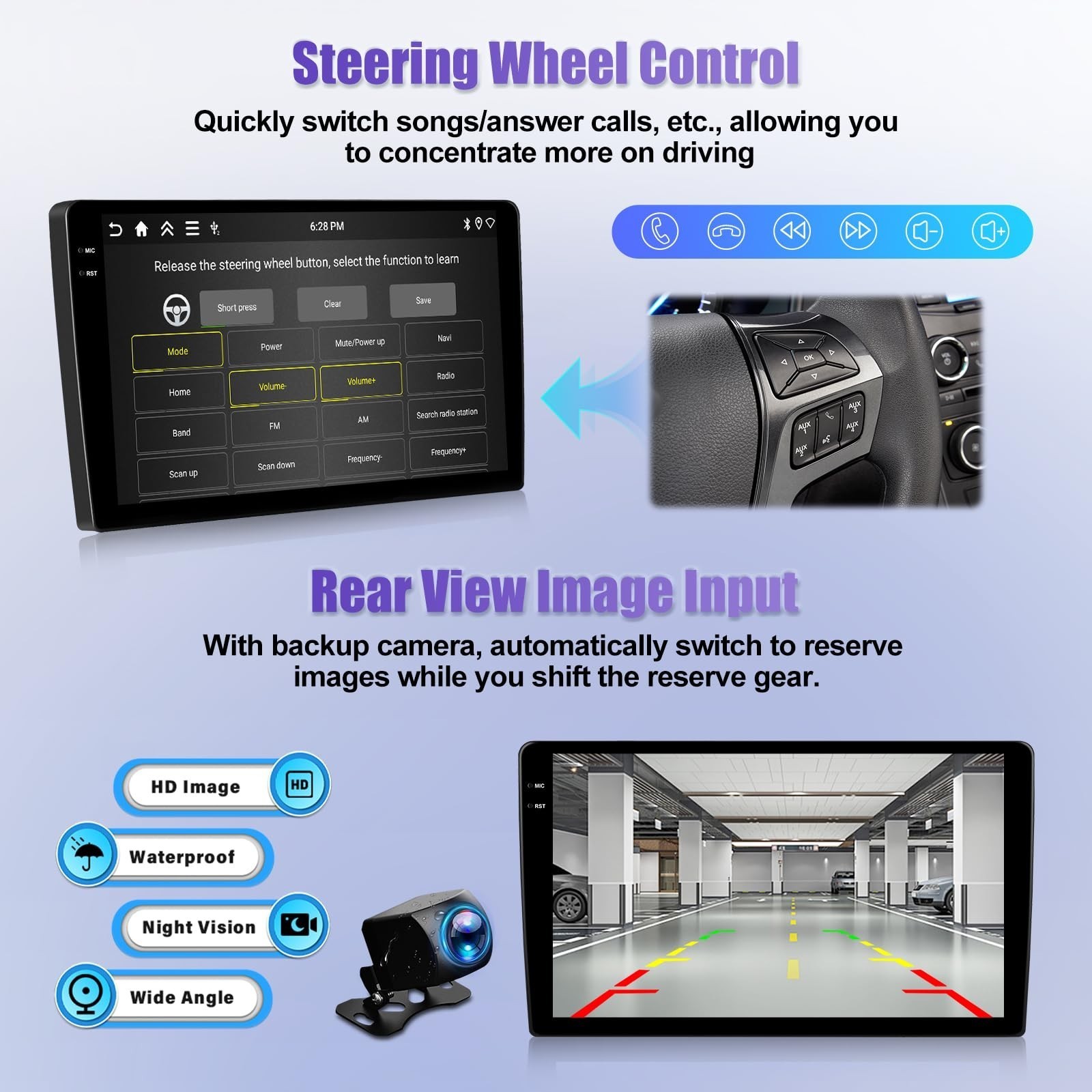 4+64G Car Stereo FOR Mini R56 R60 9″ CarPlay Android 15 HD WiFi GPS 1280*800