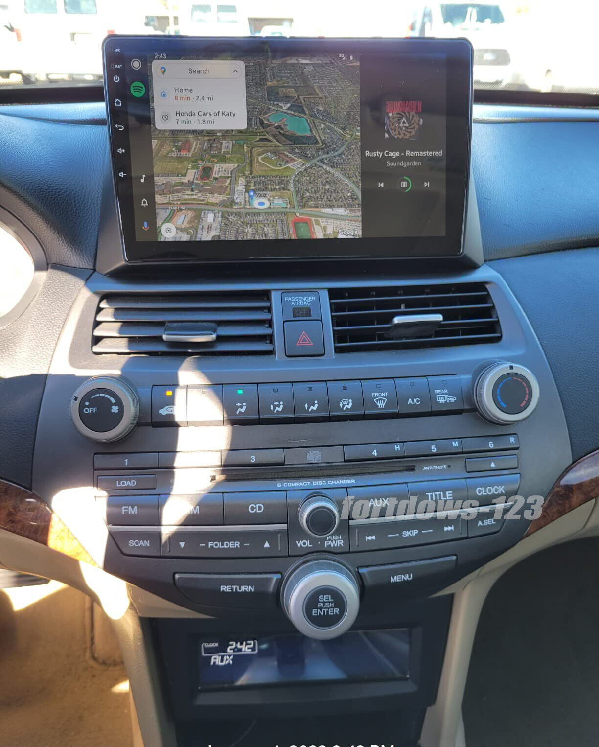 10.1” ANDROID 13.0 CARPLAY CAR STEREO RADIO GPS NAVI FOR HONDA ACCORD 2008-2012