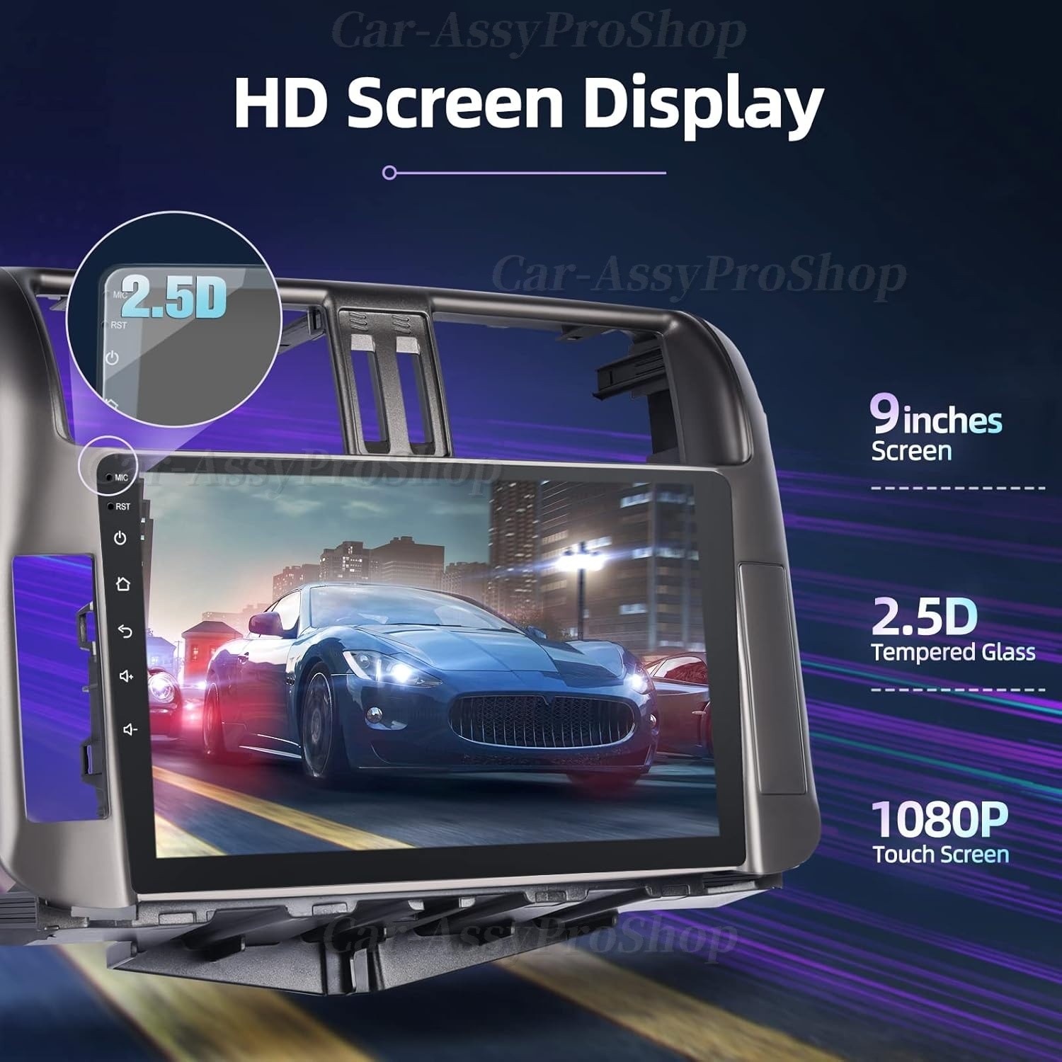 4G+64G Android 13.0 CarPlay Car Stereo Radio10.1” Double 2 Din GPS Navigation