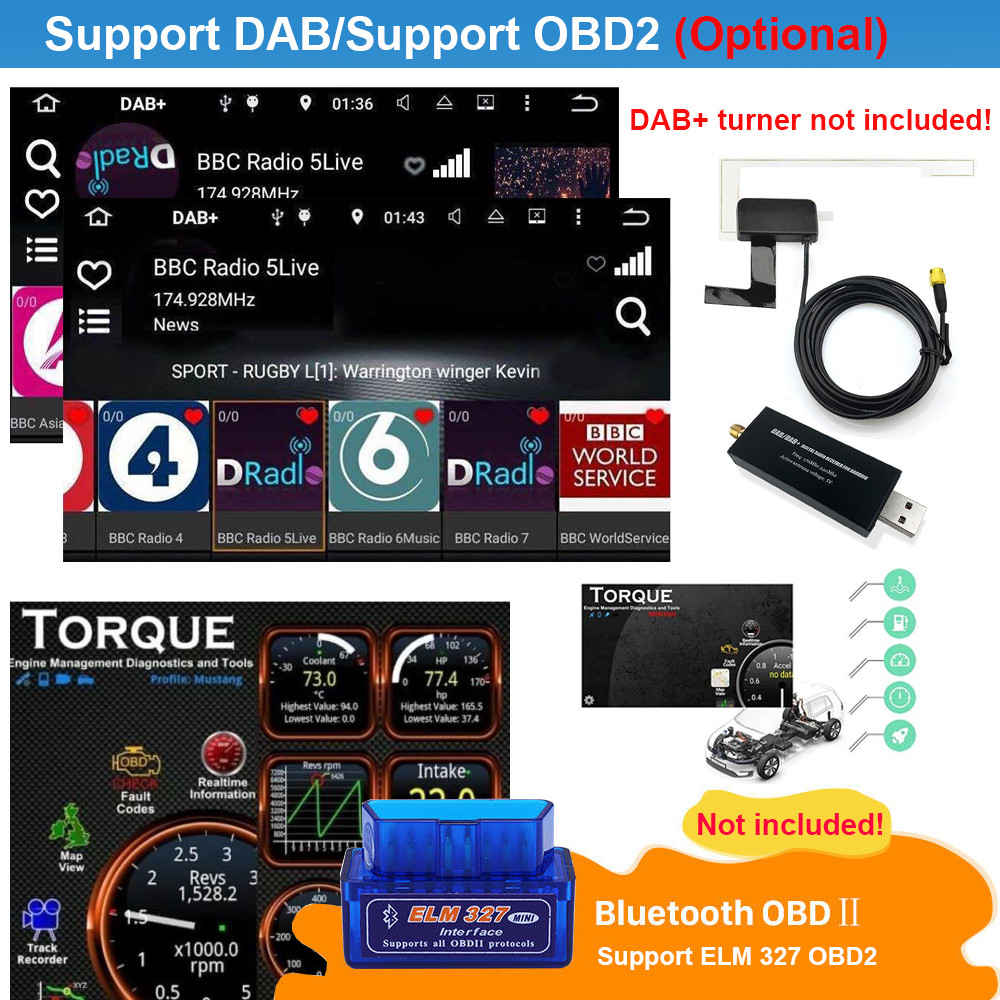 Apple Carplay For Toyota Corolla 2009-2013 Car Stereo Radio Android15 GPS Camera