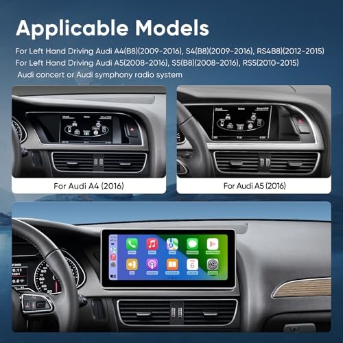 10.25 inch Touch Screen for Audi A4 A5 S4 S5 RS4 RS5 Concert/Symphony (2009
