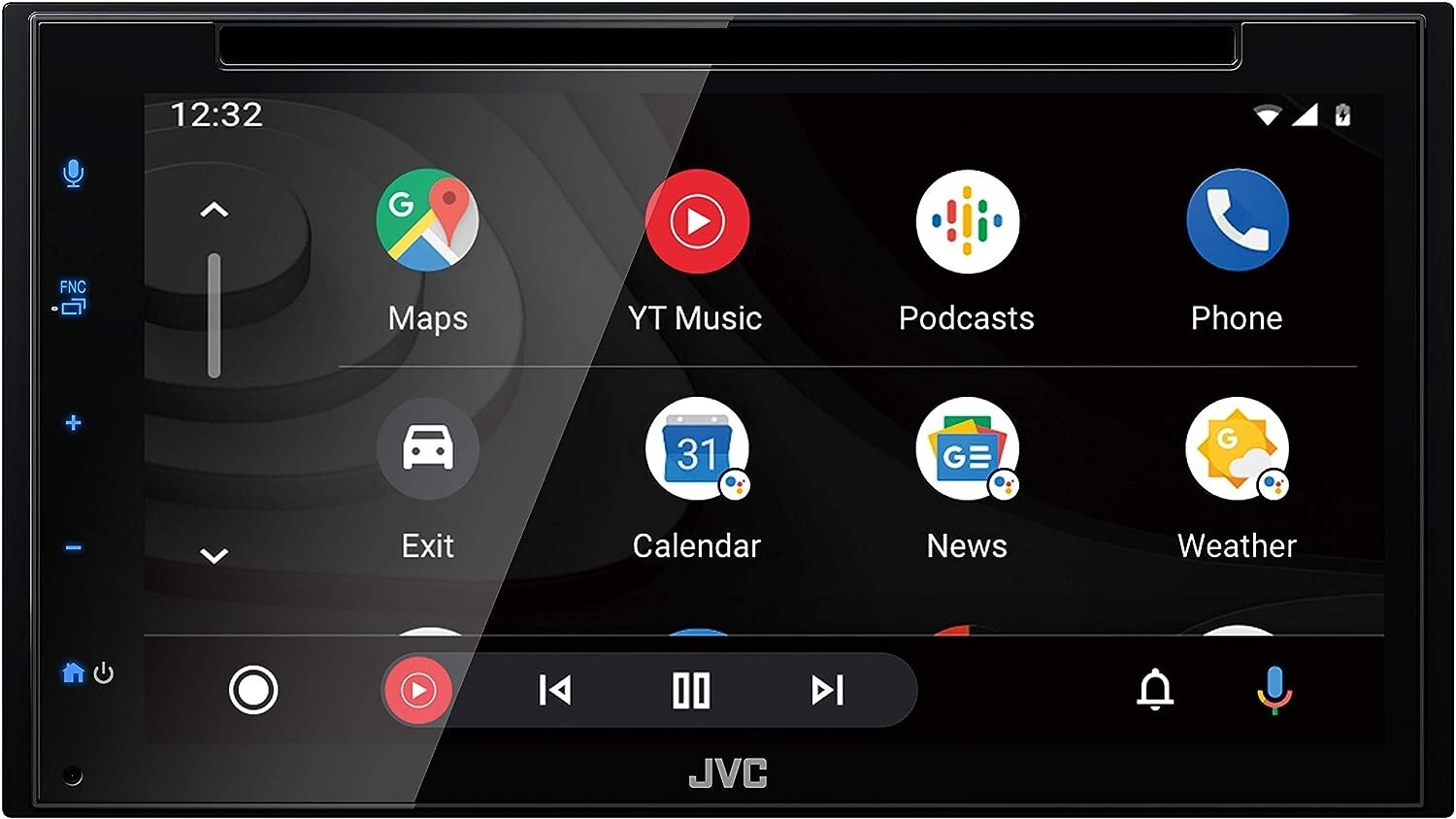 JVC KWV66BT 6.8 Inch Bluetooth Car Digital Multimedia Receiver Carplay, Android
