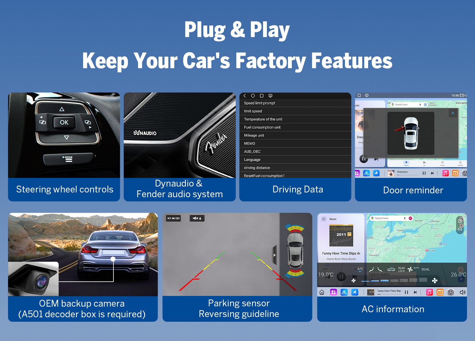 Android Auto 9″ QLED 6+64 for VW Volkswagen Car Stereo Radio CarPlay Plug & Play