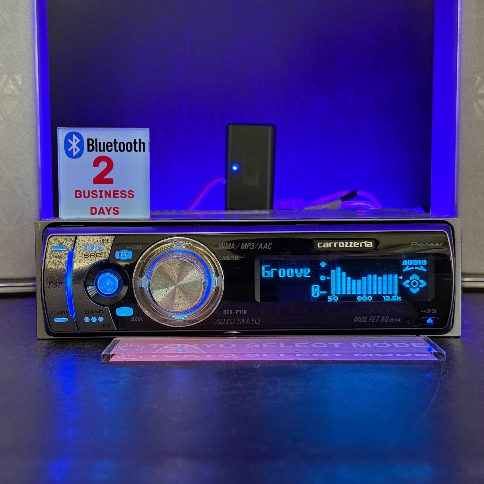 Pioneer Carrozzeria DEH-P710 CD Receiver Car Stereo No Wiring Harness Tested JPN