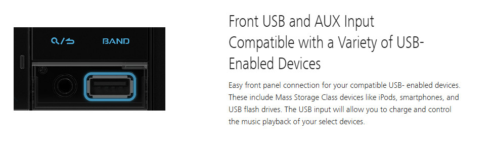 Kenwood DPX395MBT 2-Din Bluetooth AUX and USB Receiver (NO CDs)