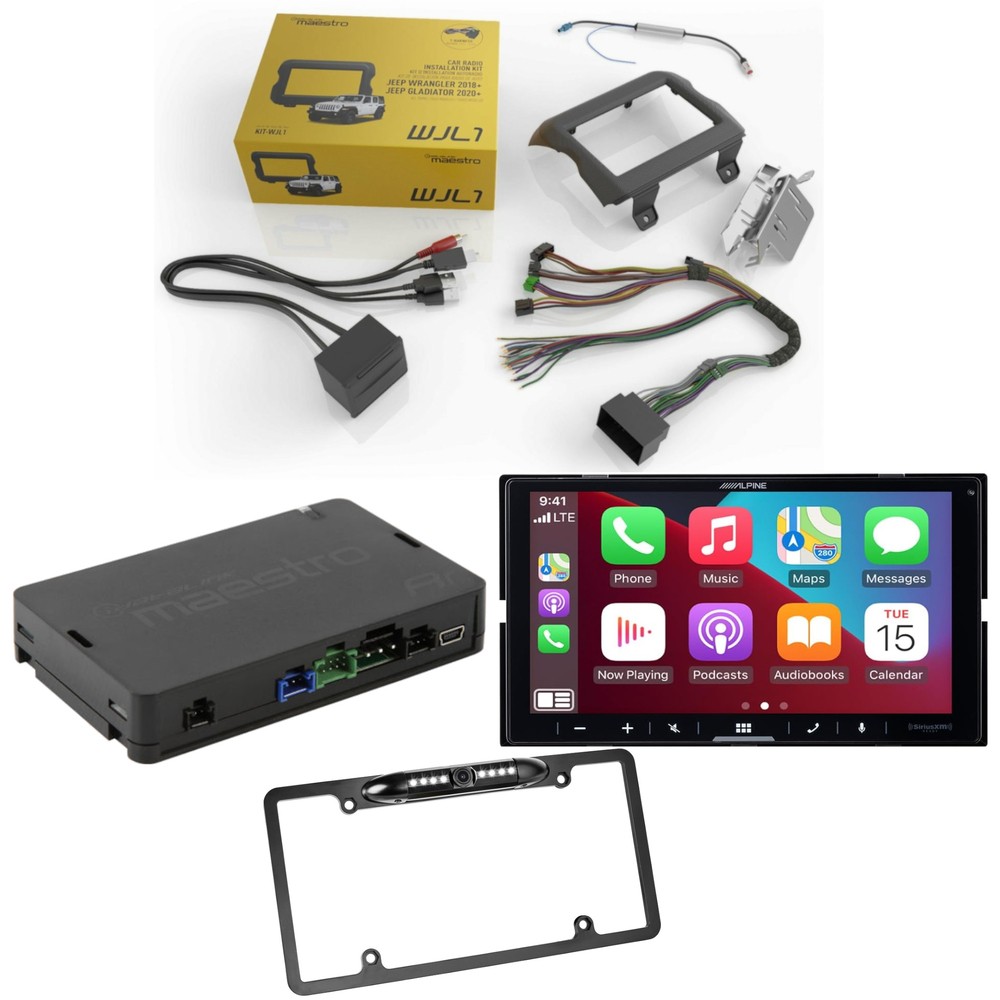 Alpine iLX-W670-M Factory Radio Upgrade Kit for 2018-2023 vehicles from Jeep