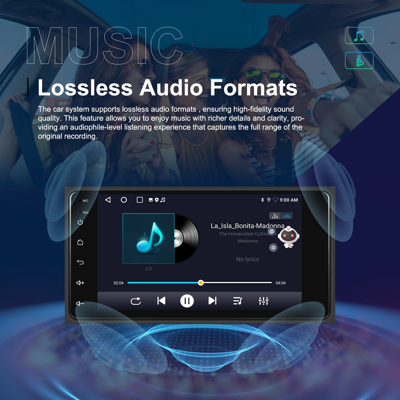 For Toyota 2000-2006 Tundra 01-07 Sequoia CarPlay Android 13 Car Radio GPS WiFi